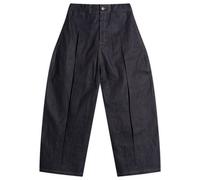 Sage Nation Men's Raw Indigo Box Pleat Trouser Blue