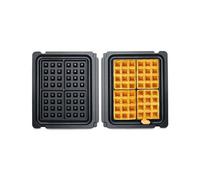 Sage - The No-mess Waffle Plates - Quick Release Non-Stick Waffle Plates for The BBQ & Press Grill SGR700, Black
