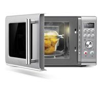 Sage The Compact Wave™ Soft Close SMO650SIL4GEU1 25 Litre 29cm High, Freestanding Small Standard Microwave Oven - Silver, Silver