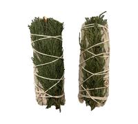 Sage Smudge Stick 4" (White Sage and Cedar, 4"), Pack of 2