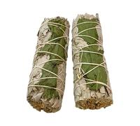 Sage Smudge Stick 4" (White Sage and Peppermint, 4"), Pack of 2