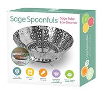 Sage Spoonfuls Collapsible Steamer Basket, Stainless Steel, For Vegetables, Fruit & Baby Food, Dishwasher Safe