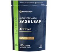 Sage Tablets for During Menopause 4000mg | High Strength Supplement | 120 Vegan Tablets | by Horbaach