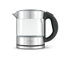 Sage - The Compact Kettle Pure - Quiet and Cordless Electric Kettle - Fast Boil, Easy to Clean Glass - 1 L Capacity, 2400 W - Brushed Stainless Steel