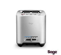 Sage The Smart Toaster 2 Slice Bta825Uk - Motorised Lift & Look™, Fruit Bread Setting, Wide Slots, Brushed Die-Cast Body