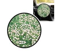 Sage Wildflower Steering Wheel Cover-Sun Shade Heat Auto