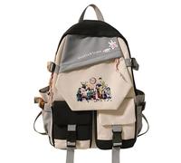 Sageam Anime Demon Tanjiro Slayers Merch Fashion Backpacks Casual Schoolbags Nezuko Daypack for Women Girls