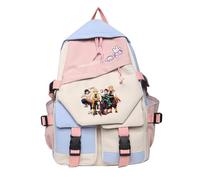 Sageam Anime Demon Tanjiro Slayers Merch Fashion Backpacks Casual Schoolbags Nezuko Daypack for Women Girls