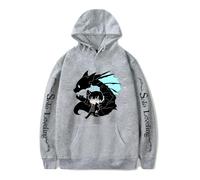 Sageam Boys Girls Sweatshirt Sung Jin-Woo Hoodie Solo Leveling Harajuku Style Pullover Anime Tops for Unisex