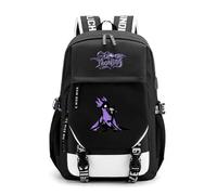 Sageam Unisex Anime Solo Leveling Backpack with USB Charging Port Laptop Daypacks Black School Bag for Men Boys