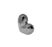 Sagebrook Home Silver Ceramic Heart 7.75", 8" H