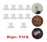 SageFurned 10 Pack High-Grip Awning Suction Cups for Caravan and Motorhome, 48mm Transparent PVC Pads, Compatible with RV Screen Rooms and Outdoor Covers