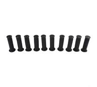 SageFurned 10 Pack PVC Handle Grips for Agricultural Machinery - Rubber Covers for Unicycles & for trimmers - Ergonomic 124x22-28mm(124X 28 mm)