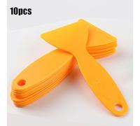 SageFurned 10Pcs Car Film Tools Yellow Scraper Glass Cell-Phone Film Plastic Small Scraper Lamp Film Triangle-Scraper Accessories(Plastic Scraper Car Windshield Glass Water Glue Remove Wiper