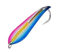 SageFurned 12.5cm Spoon Lure for Deep Sea Fishing, Trolling Jig with 3D Fish Scale Pattern, 38.7g Metal Reflective Fishing Bait Compatible with Mackerel Tuna and Sea Wolf