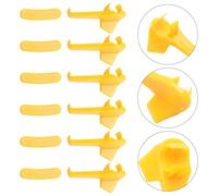 SageFurned 12 Pcs Nylon Tyre Changer Head Duck Rim Protector for Tire Mounting/Demounting, Yellow Wheel Tool Set Compatible with Duck Head Tire Changers