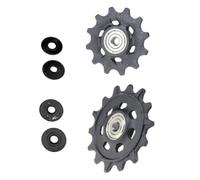 SageFurned 12T+14T Guide Wheel Pulley Set for SRAM Eagle 12-Speed Rear Derailleur - Aluminum Rear Derailleur Pulley Assembly Kit Compatible with XX1, X01, GX, and SX Models