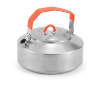 SageFurned 1L Camping Kettle for Outdoor Use - Hard-Anodized Aluminum Tea Kettle with Silicone Handle, Sturdy Portable Water Kettle for Hiking, Backpacking, Camping, Picnics & Travel