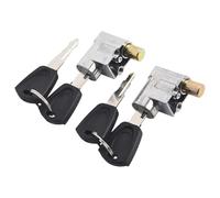 SageFurned 2 Pack E-for Bike Battery Saddle Tube Lock with Keys, Zinc Electroplated Shell & Aluminum Core, Anti-Theft Security Lock for Electric for Bicycle, Silver