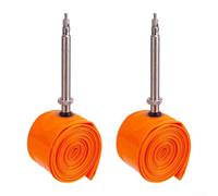 SageFurned 2 Pack Road Bike Inner Tube Ultra-Lightweight 35g for TPU High-Pressure Aluminum Valve for Rim for Disc Brakes FV45mm(2PCS FV45)