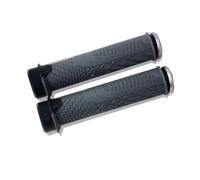 SageFurned 22mm for Bike Handlebar Grips with Lock for RING, for TPR Rubber Anti-Slip for Mountain for Bike - Compatible with 22.2mm Straight Handlebars, 145mm Length, Black