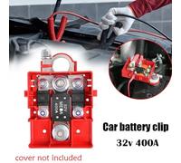 SageFurned 32V 400A Car Battery Distribution Terminal with Quick Release Connector for Dual Battery Setup, 3 Fuse Sockets, ABS+Metal, Compatible with 4WDs and Caravans