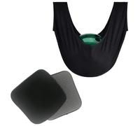 SageFurned 3PC Bowling Ball Cleaning Towel Set with 2 Mats - Polyester Nylon Sponge Material for Durable Use - Black, 55x35cm Cleaning Rag and 20x20cm/20x25cm Protective Mats