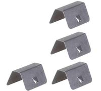 SageFurned 4x In-Channel Wind Rain Deflector Fitting Clips for Heko G3 and Aftermarket Brands, Stainless Steel Retaining Clips, Silver, 20x16x10mm