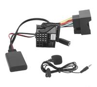 SageFurned 5.0 Music Adapter Wireless with Microphone for BMW 1 3 5 6 7 Series E60 E90 E87 CCC M-Ask AUX Connection Hands-Free Kit Black (B)