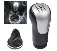 SageFurned 5-Speed Gear Shift Knob for Ford Fiesta, Fusion and for Transit Connect 2002+ Compatible, Black ABS Replacement with 12mm Hole, for Easy Install, 112x35mm