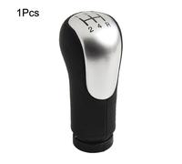 SageFurned 5-Speed Gear Shift Knob for Ford Fiesta, Fusion and for Transit Connect 2002+ Compatible, Black ABS Replacement with 12mm Hole, for Easy Install, Compact 112x35mm Design