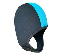 SageFurned 5mm Thermal Neoprene Swimming Cap for Adults, Waterproof Dive Hat for Surfing and Snorkeling, Soft Edge Design, Black/Blue/Red, 1 Pack