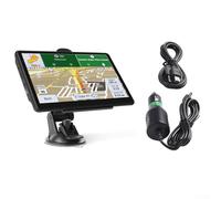 SageFurned 7 inch Truck Sat Nav uk Lifetime Updates, Satnav UK EU Maps, Support Postcode Search and Voice Guidance, Speed Camera, Lane Guidance Assist(DE)