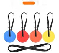SageFurned Adjustable Hanging Football Training Target with Strap for Soccer Practice, 25-40 x 2cm, PE Plastic, Red/Yellow/Blue/for Orange, 1 or 4 Pack
