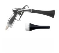 SageFurned Air Blow Car Wash Cleaner with High Pressure for Dust Blowing, Aluminum Alloy Build, 360° Rotating Connector, Compatible with US/EU/JP Interfaces, Silver