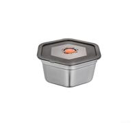 SageFurned Airtight Hexagonal Steel Canister 19cm Rust Resistant(1400ml)