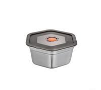 SageFurned Airtight Hexagonal Steel Canister 19cm Rust Resistant(2000ml)