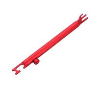 SageFurned Aluminium Telescopic Door Support Adjustable 32-48 cm, for Robust Car Door Bracket for Workshop, Paint Repair, Double-Sided U-Hooks Prevent Slipping (Red)