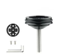 SageFurned Aluminum Alloy for Bike Headset Cap Computer Mount Holder for Garmin, for Bryton, for WAHOO, iGPS - Lightweight 22.7g with Adjustable Angle and M2/M4 Hex Tools Included, Black