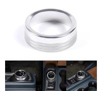 SageFurned Aluminum Alloy Trim Cover for Maverick 2022-2023 Center Console Gear Shift Knob, Silver