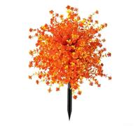 SageFurned Artificial Autumn Eucalyptus Stake 57cm Outdoor Garden Decor