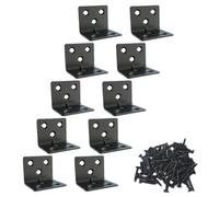 SageFurned Beam Angle Wooden Connector 90° Stainless Steel Corner Bracket for Woodworking and Furniture Assembly, 30 x 30 x 38 mm, Pack of 10