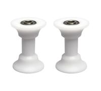 SageFurned Belly Machine Pulley Rowing Machine Bearing Wheel for 60 * 30mm Elliptical Tube, 66.5mm Length with 8mm Mounting Hole, Plastic & Stainless Steel for Smooth Operation and High Load Capacity