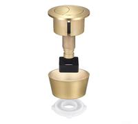 SageFurned Brushed Gold Toilet Flush Button Kit Dual Flush Replacement for 20mm and 40mm Lid Holes, Complete Push Button Set with Washer and Nut for Water Saving Bathroom Renovation(Brushed gold)
