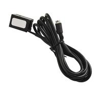 SageFurned Car Auxiliary Cable for Ford Double Din Host, 12Pin Female Socket Audio Adapter with 12V Compatibility, Black ABS for Fiesta/for Mondeo/Focus MK2/for Transit (Fits Models 2002-2010)