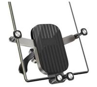 SageFurned Car Foldable Screen Mobile Phone Stand with Automatic Gravity Support for Air Outlet, Telescopic Clip 153-160mm, Silicone Anti-Scratch, Compatible with Most Phones, Black