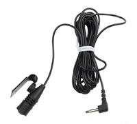 SageFurned Car Microphone 3.5mm Unidirectional External Mic with 9ft Cable for Navigation Systems - Low Noise Electret Condenser for Clarion for kenwood for sony Alpine for pioneer Head Units Black