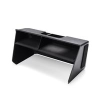 SageFurned Car Storage Box for Golf 8 2020-2023, Central Control Interior Organizer with Custom Fit, Black Plastic Console Accessory for Vehicle Dashboard Decoration and Clutter-Free Organization