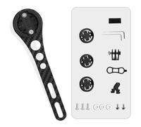 SageFurned Carbon Fiber for Bicycle Computer Holder Mount for Garmin, for Bryton, WOHO - Lightweight & Adjustable Speedometer Mount, 14 x 3.5 cm, Black