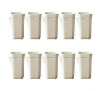 SageFurned Clear Self Watering Flower Pots with Drainage, Small Plastic Planters for Houseplants, African Violets and Hoyas, with Labels and Wicks, White, 16 Sets(10pcs large)